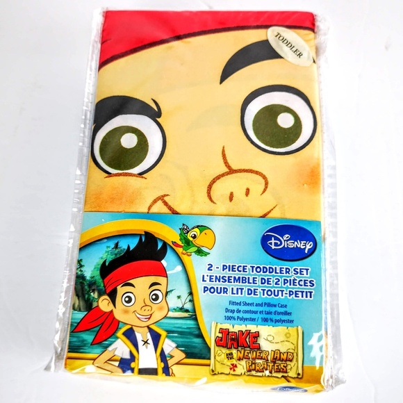 Disney Other - Jake Neverland Pirates Toddler 2 Pce Sheet Set